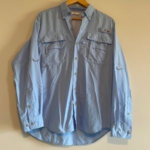 Men’s Columbia PFG Button Down Shirt.